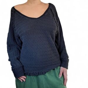 Free people black sweater size medium